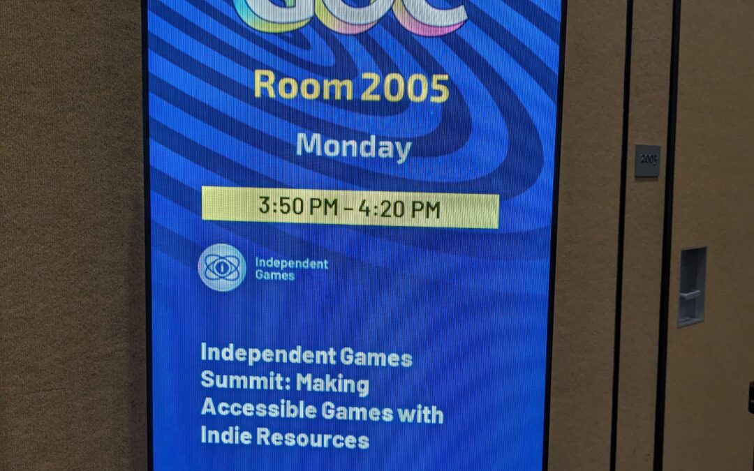 GDC 2024 Powerpoint: Making Accessible Games w/ Indie Resources